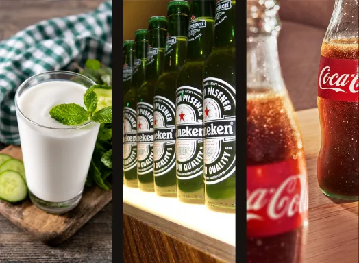 Ayran, Heineken und Coca-Cola
